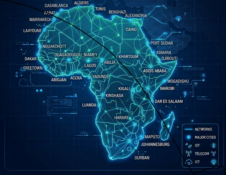 Africa ICT &  Network Map
